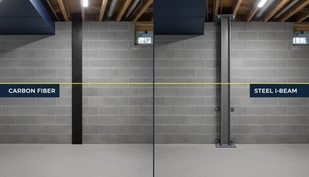 Carbon Fiber Straps vs. Steel Beams: Choosing the Right Foundation Fix