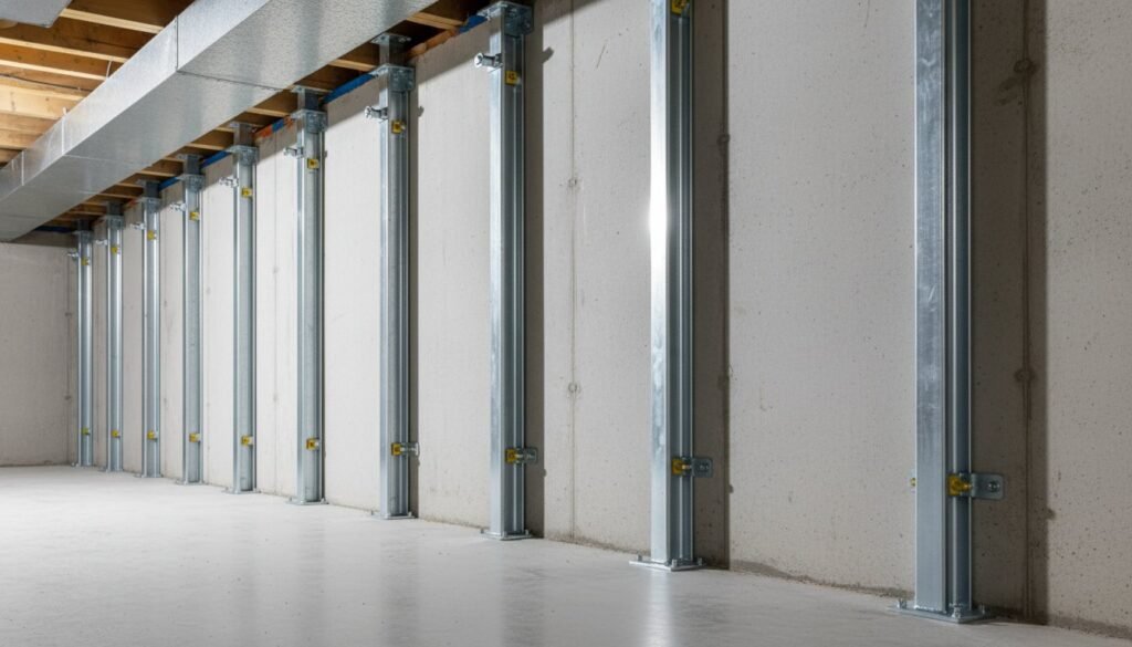 I-Beam Braces for Bowed Walls: A Homeowner’s Guide to Structural Stabilization