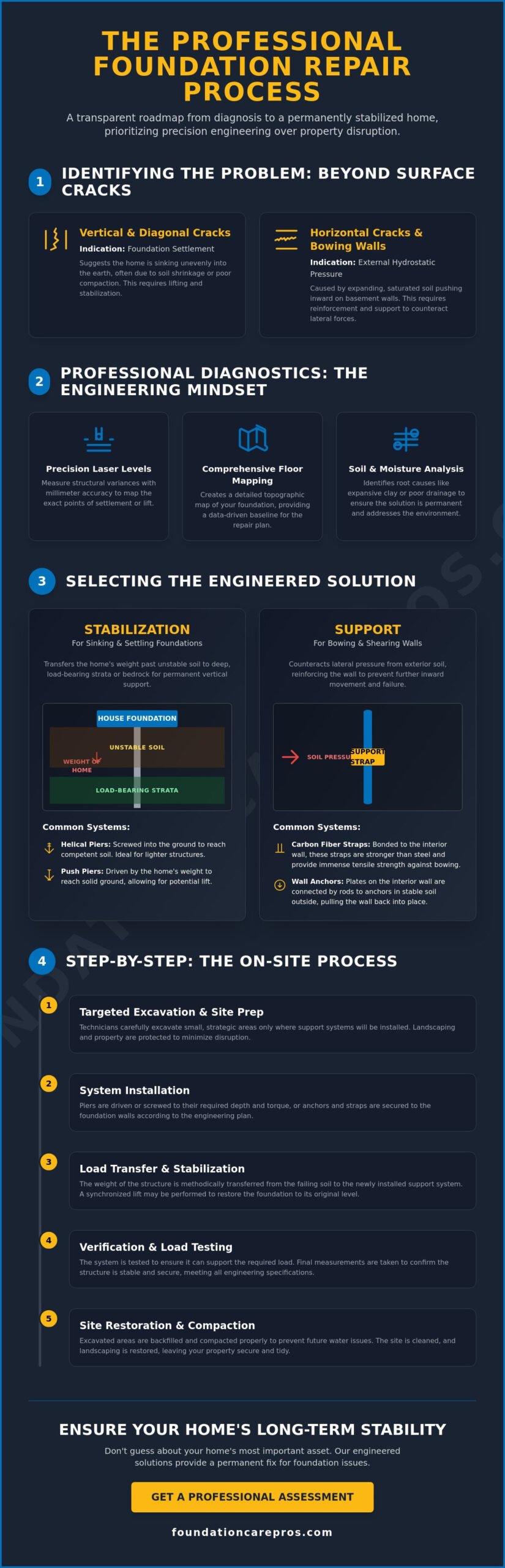The House Foundation Repair Process: A Step-by-Step Homeowner’s Guide