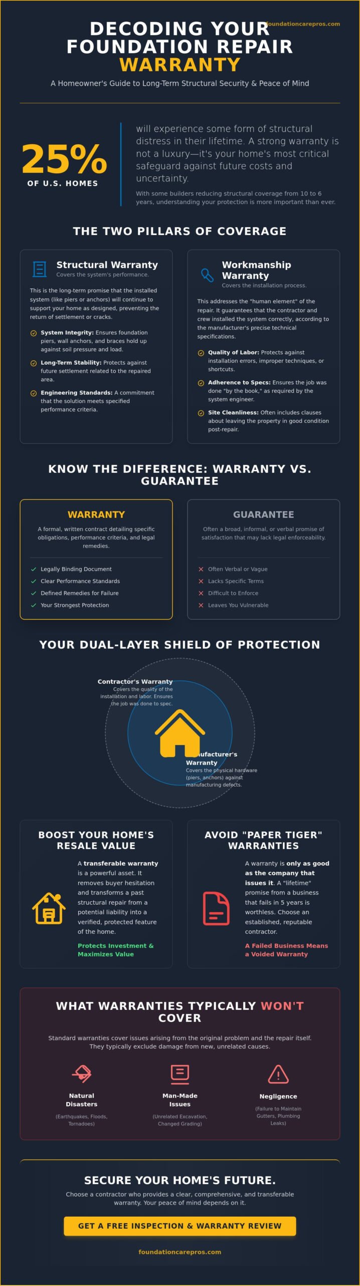 Understanding Foundation Repair Warranty: A Homeowner's Guide to Long-Term Protection