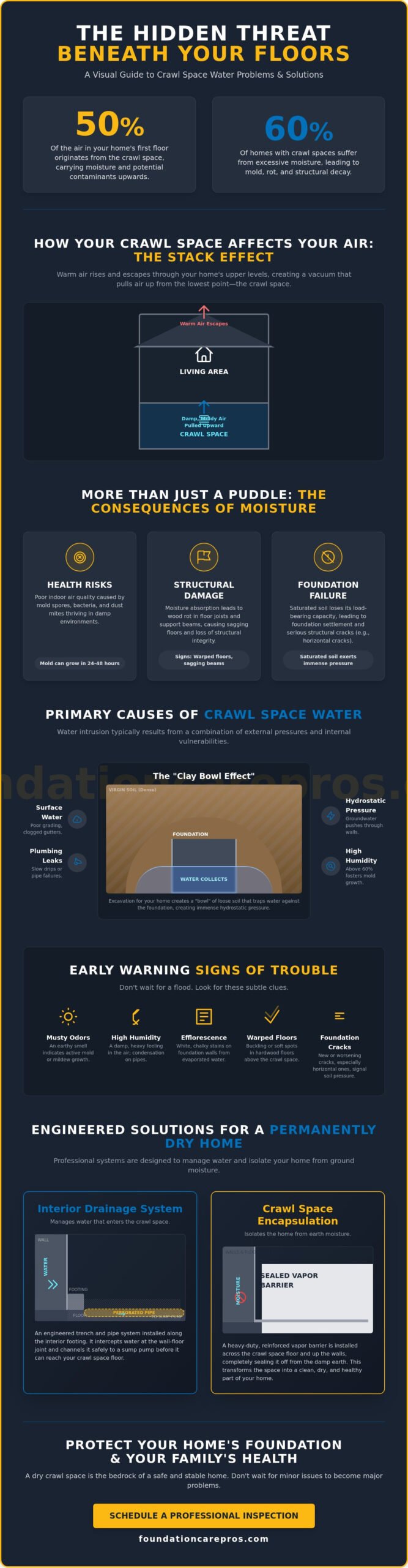 Water in Crawl Space: A Comprehensive Homeowner’s Guide to Diagnosis and Resolution