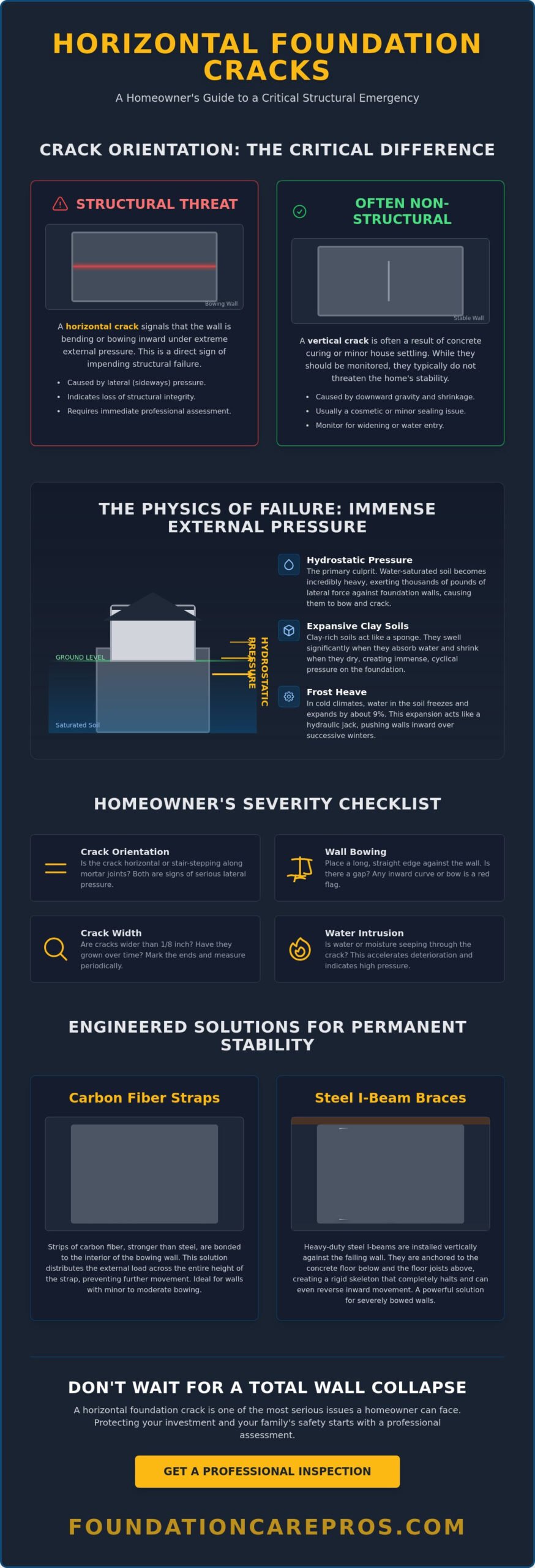 Is a Horizontal Foundation Crack Serious? Signs of Structural Failure