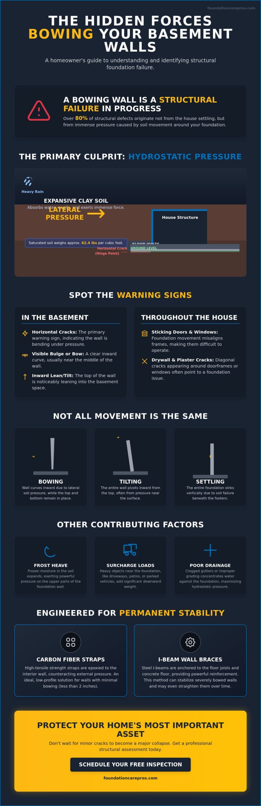 What Causes Basement Walls to Bow? Understanding Structural Lateral Pressure